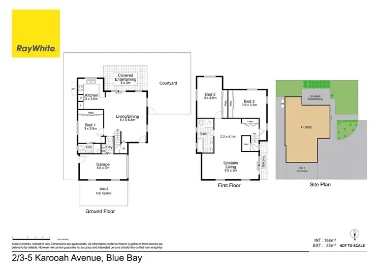 Floorplan of Homely townhouse listing, 2/3-5 Karooah Avenue, Blue Bay NSW 2261