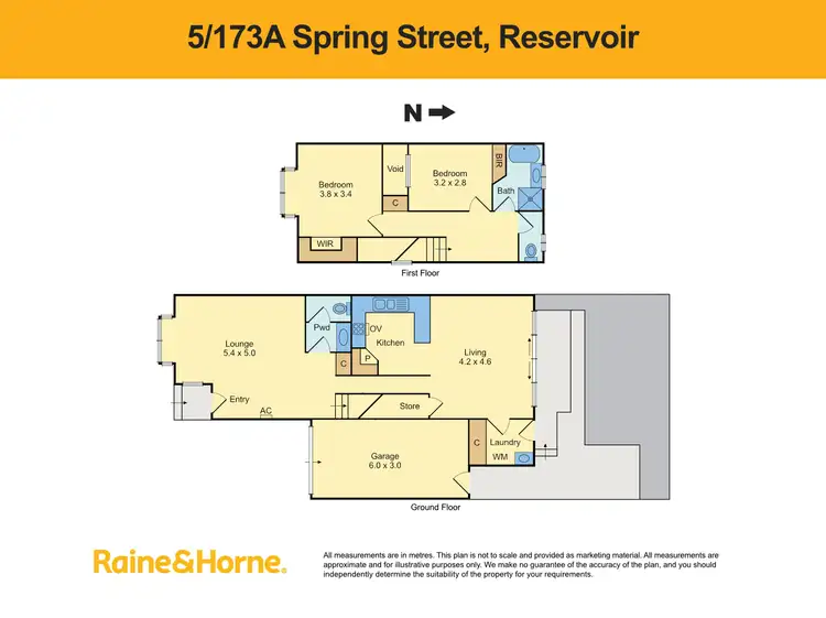 Floorplan of Homely townhouse listing, 5/173a Spring Street, Reservoir VIC 3073