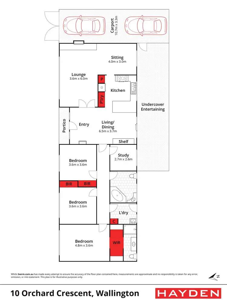 Floorplan of Homely house listing, 10 Orchard Crescent, Wallington VIC 3222