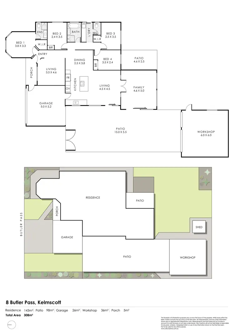 Floorplan of Homely house listing, 8 Butler Pass, Kelmscott WA 6111