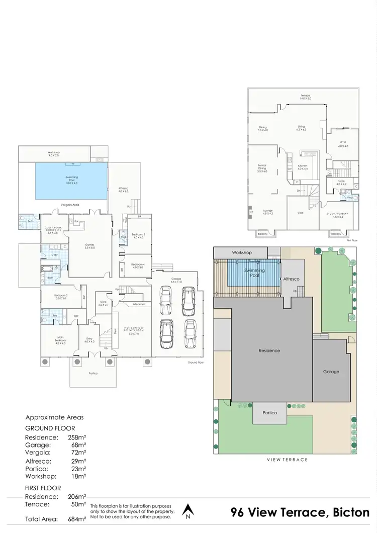Floorplan of Homely house listing, 96 View Terrace, Bicton WA 6157