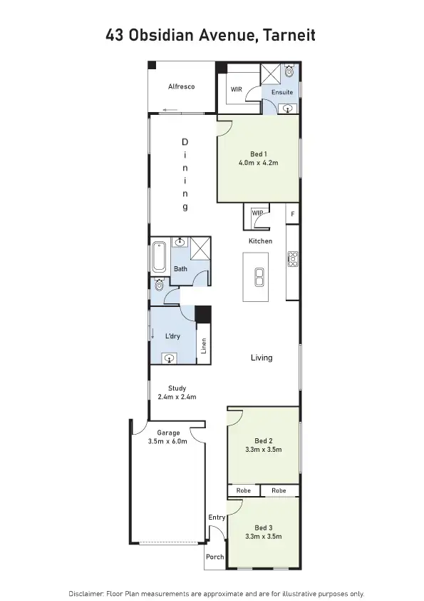 Floorplan of Homely house listing, 43 Obsidian Avenue, Tarneit VIC 3029