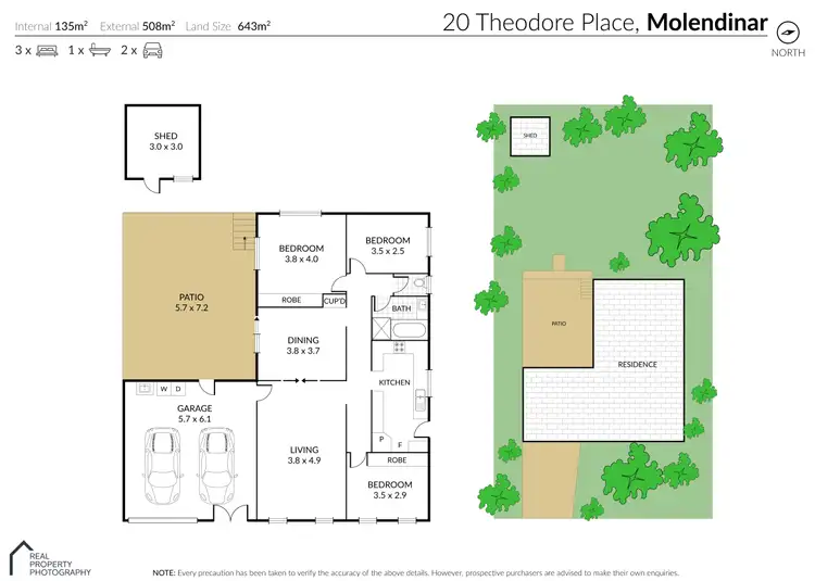 Floorplan of Homely house listing, 20 Theodore Place, Molendinar QLD 4214