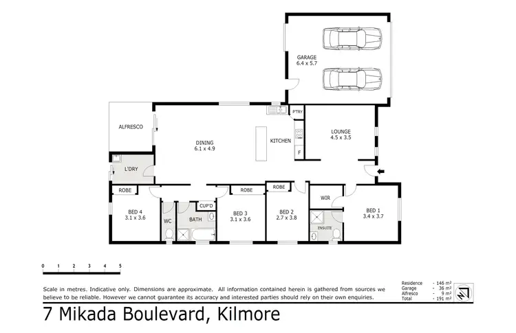Floorplan of Homely house listing, 7 Mikada Boulevard, Kilmore VIC 3764
