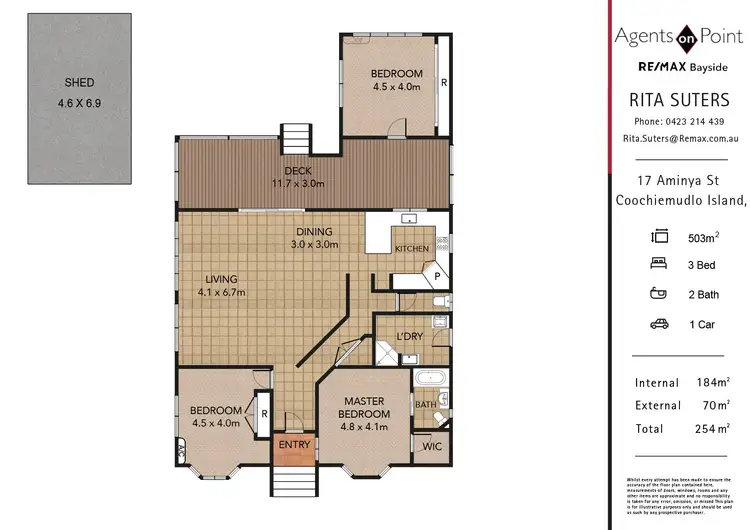 Floorplan of Homely house listing, 17 Aminya Street, Coochiemudlo Island QLD 4184