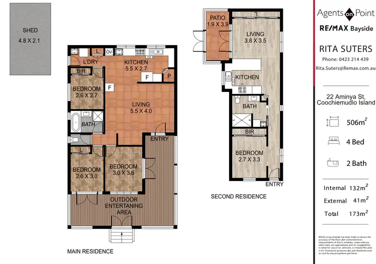 Floorplan of Homely house listing, 22 Aminya Street, Coochiemudlo Island QLD 4184