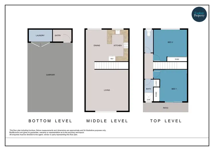 Floorplan of Homely townhouse listing, 37/3 Eshelby Drive, Cannonvale QLD 4802