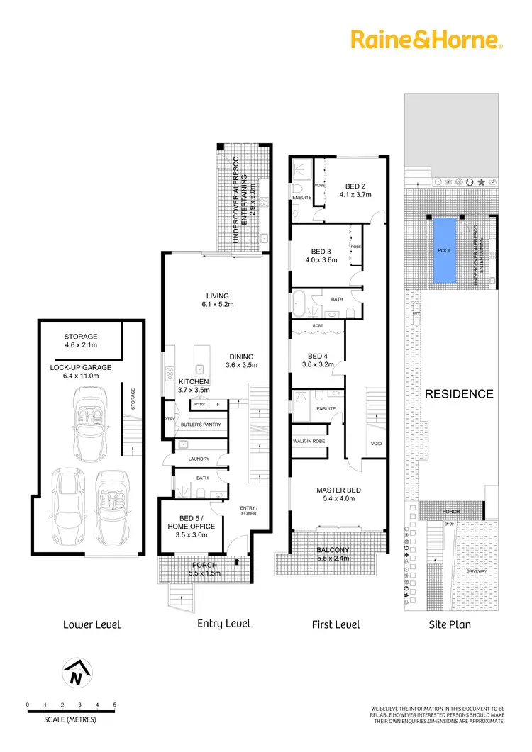 Floorplan of Homely semi-detached listing, 43B Myers Street, Roselands NSW 2196