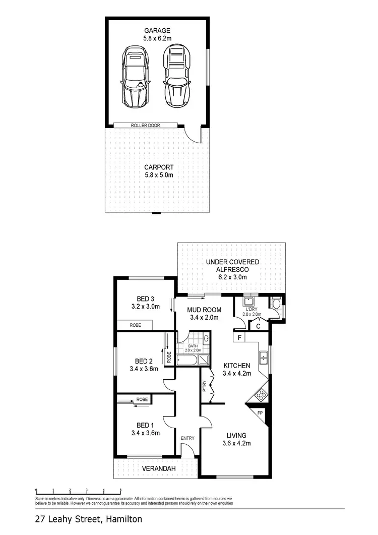 Floorplan of Homely house listing, 27 Leahy Street, Hamilton VIC 3300