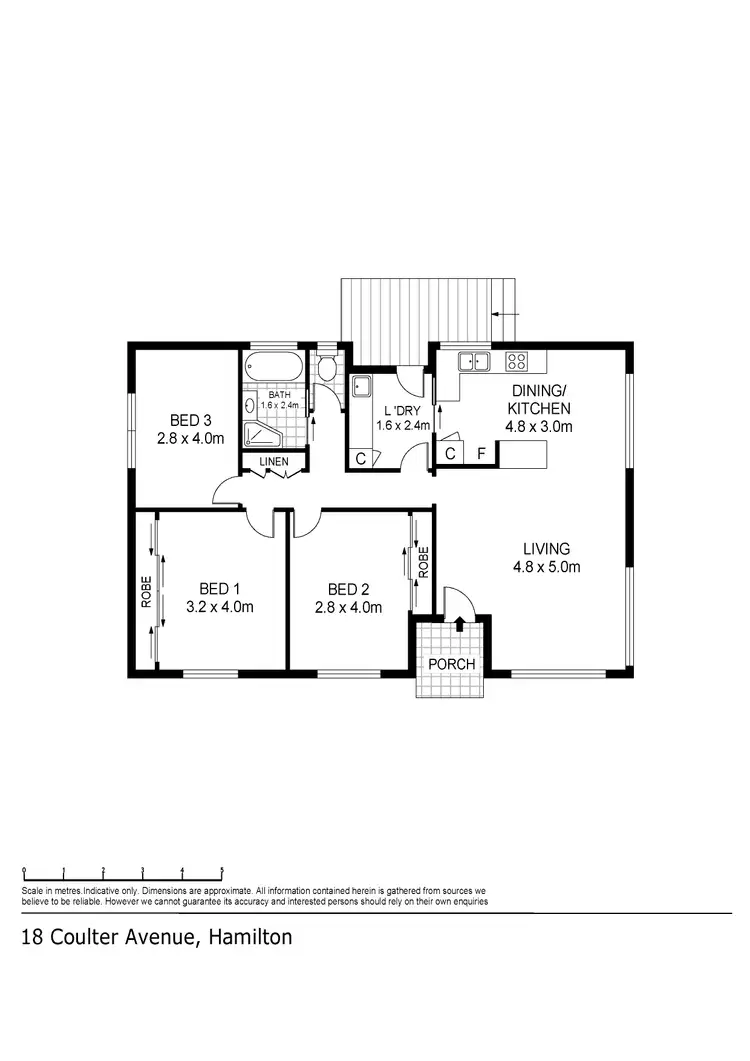 Floorplan of Homely house listing, 18 Coulter Avenue, Hamilton VIC 3300
