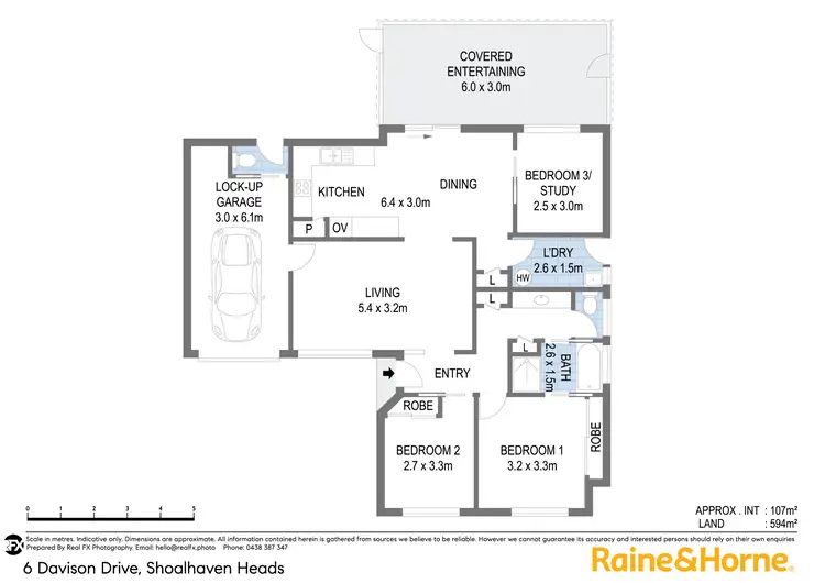 Floorplan of Homely house listing, 6 Davison Drive, Shoalhaven Heads NSW 2535