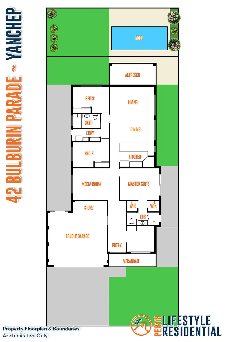 Floorplan of Homely house listing, 42 Bulburin Parade, Yanchep WA 6035