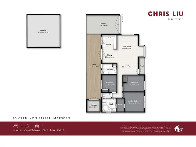Floorplan of Homely house listing, 10 Glenlyon Street, Marsden QLD 4132