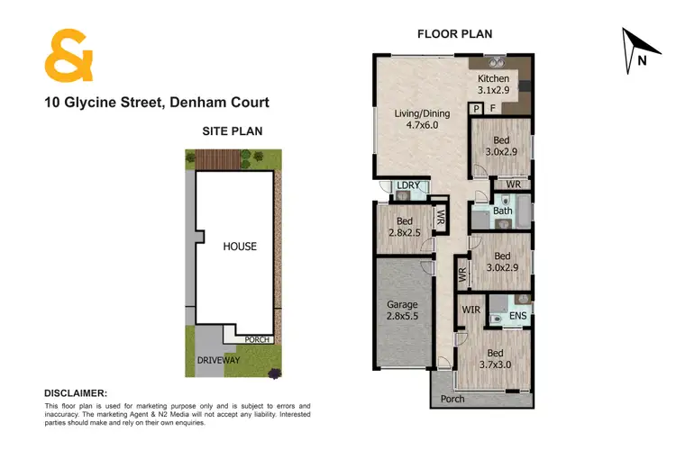 Floorplan of Homely house listing, 10 Glycine Street, Denham Court NSW 2565