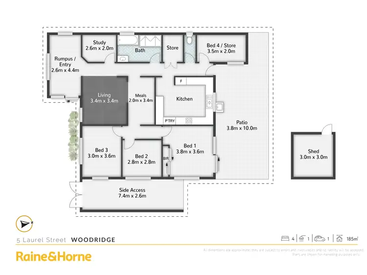 Floorplan of Homely house listing, 5 Laurel Street, Woodridge QLD 4114