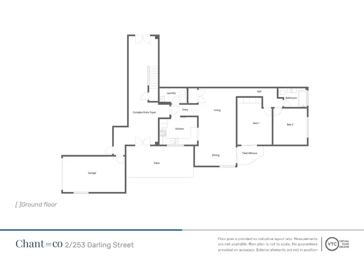 Floorplan of Homely unit listing, 2/253 Darling Street, Dubbo NSW 2830