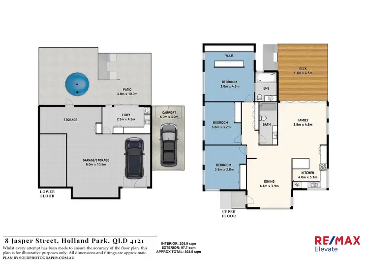 Floorplan of Homely house listing, 8 Jasper Street, Holland Park QLD 4121