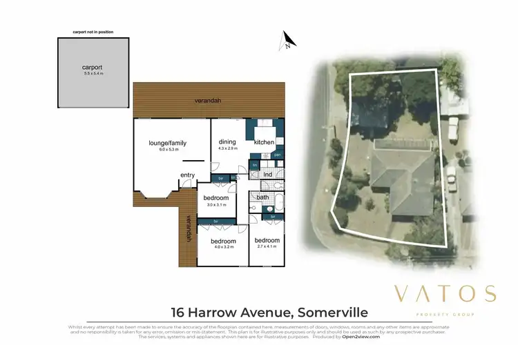 Floorplan of Homely house listing, 16 Harrow Avenue, Somerville VIC 3912