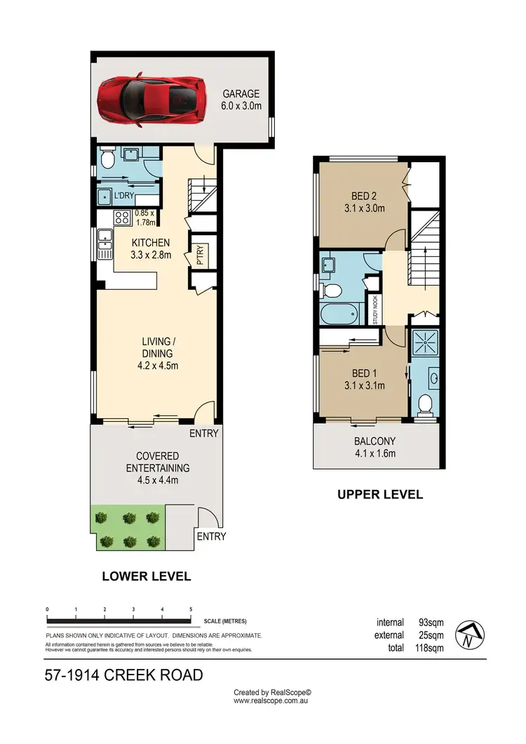 Floorplan of Homely townhouse listing, 57/1914 Creek Road, Cannon Hill QLD 4170