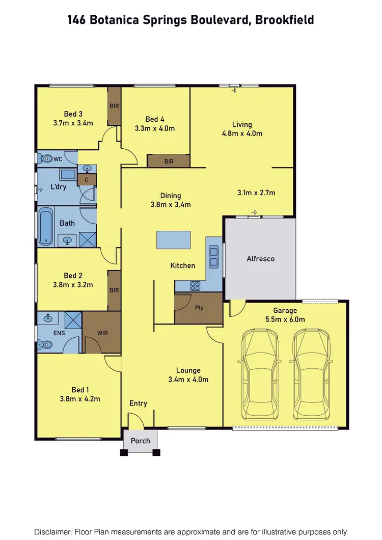 Floorplan of Homely house listing, 146 Botanica Springs Boulevard, Brookfield VIC 3338