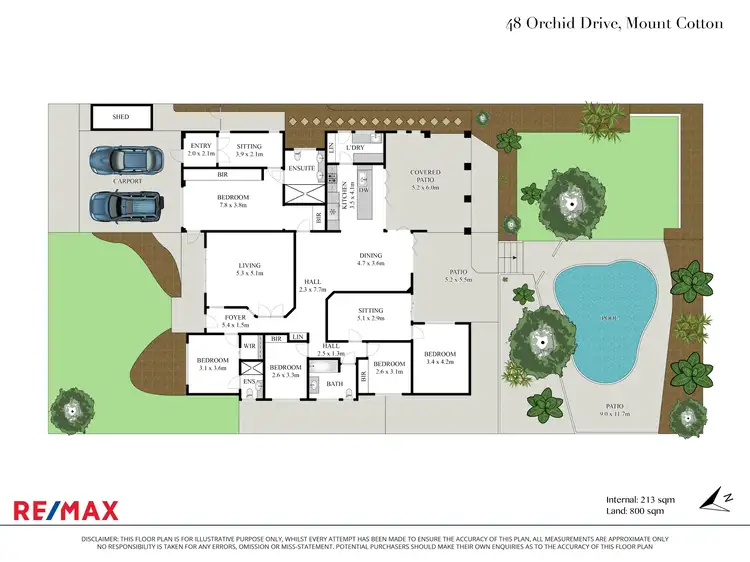 Floorplan of Homely house listing, 48 Orchid Drive, Mount Cotton QLD 4165