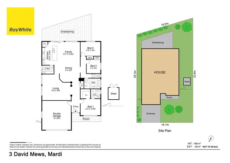 Floorplan of Homely house listing, 3 David Mews, Mardi NSW 2259