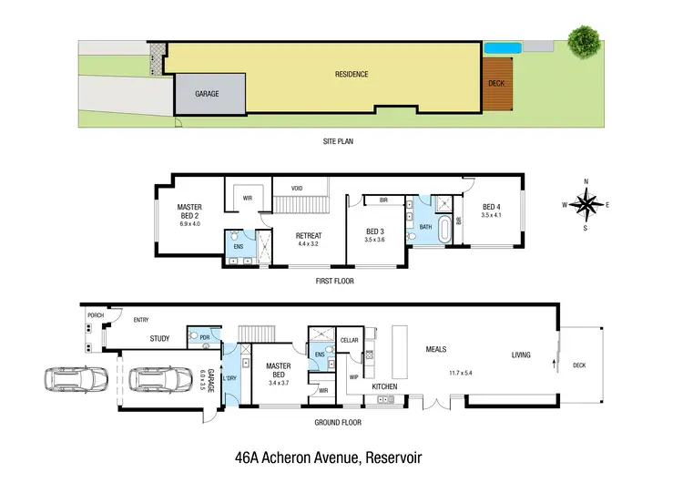 Floorplan of Homely house listing, 46a Acheron Avenue, Reservoir VIC 3073