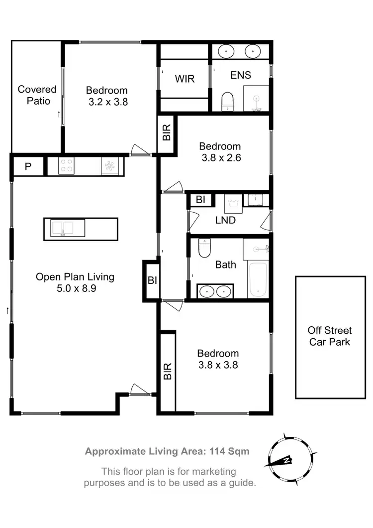 Floorplan of Homely unit listing, 2/3 Lowmore Avenue, Rokeby TAS 7019