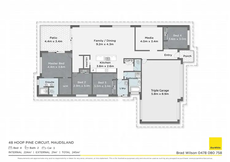 Floorplan of Homely house listing, 48 Hoop Pine Circuit, Maudsland QLD 4210