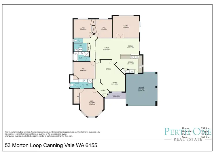 Floorplan of Homely house listing, 53 Morton Loop, Canning Vale WA 6155