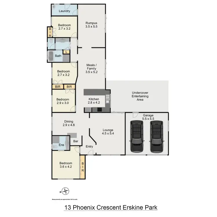 Floorplan of Homely house listing, 13 phoenix crescent, Erskine Park NSW 2759