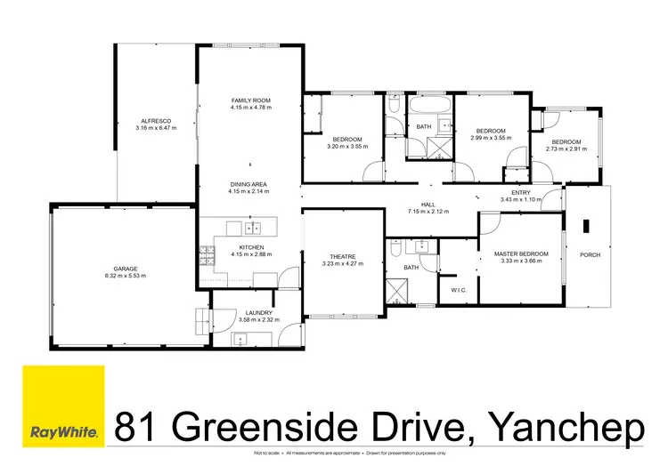 Floorplan of Homely house listing, 81 Greenside Drive, Yanchep WA 6035