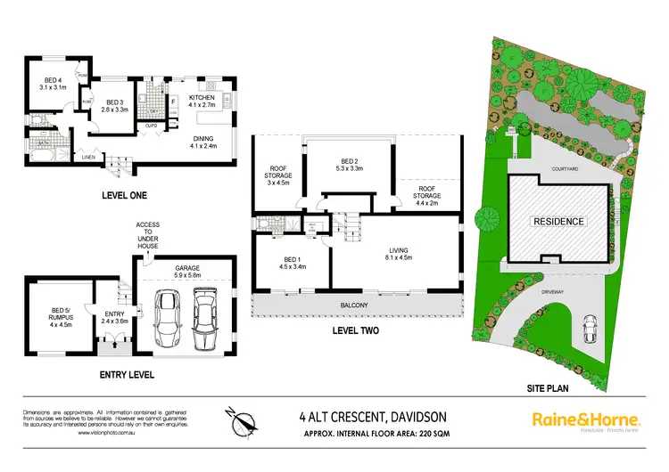 Floorplan of Homely house listing, 4 Alt Crescent, Davidson NSW 2085