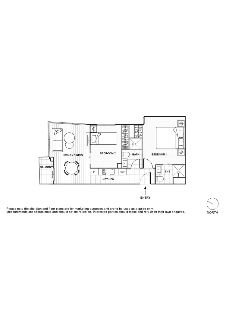 Floorplan of Homely apartment listing, 1306/8 Exploration Lane, Melbourne VIC 3000