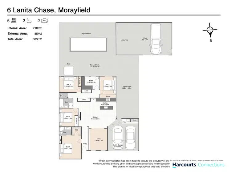 Floorplan of Homely house listing, 6 Lanita Chase, Morayfield QLD 4506
