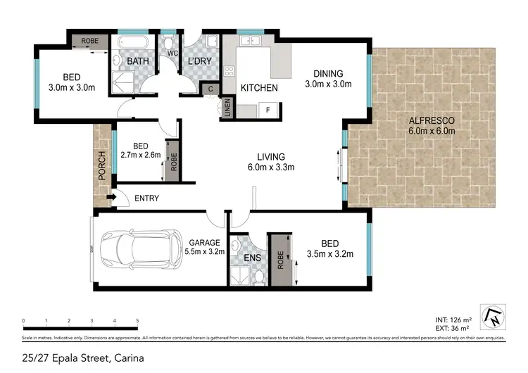 Floorplan of Homely villa listing, 25/27 Epala Street, Carina QLD 4152