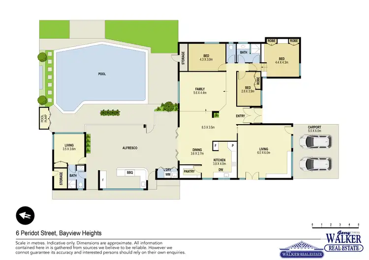 Floorplan of Homely house listing, 6 Peridot Street, Bayview Heights QLD 4868