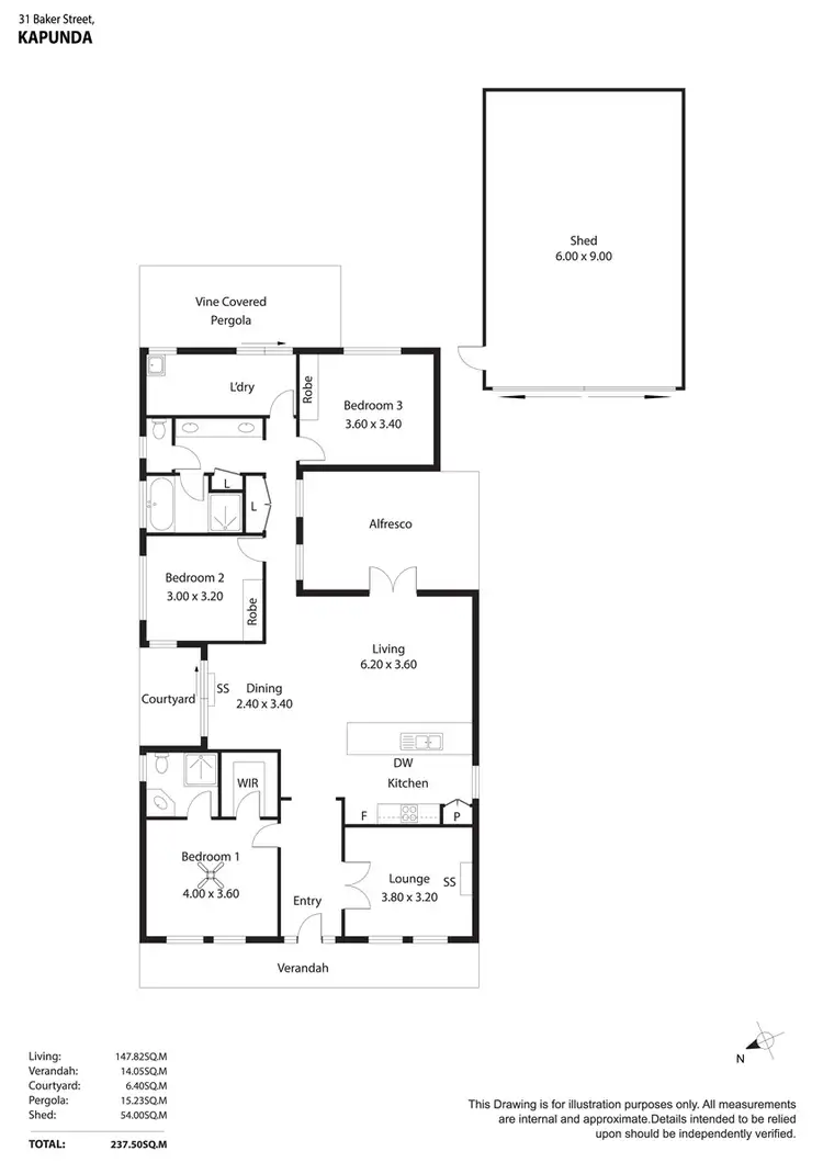 Floorplan of Homely house listing, 31 Baker Street, Kapunda SA 5373