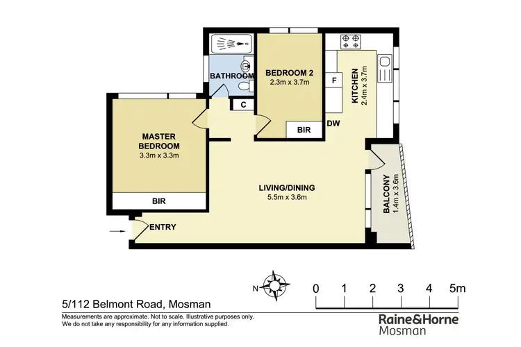 Floorplan of Homely apartment listing, 5/112 Belmont Road, Mosman NSW 2088