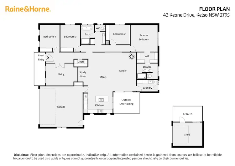 Floorplan of Homely house listing, 42 Keane Drive, Kelso NSW 2795
