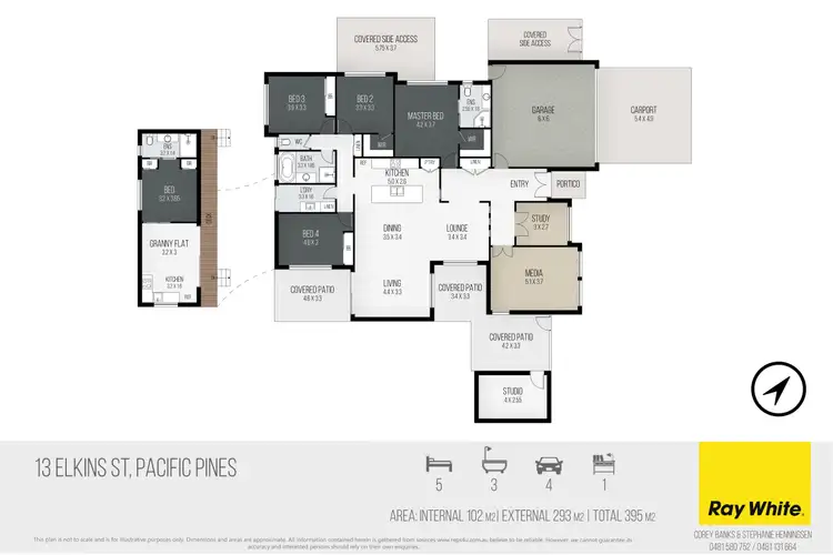 Floorplan of Homely house listing, 13 Elkins Street, Pacific Pines QLD 4211