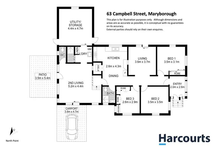 Floorplan of Homely house listing, 63 Campbell Street, Maryborough QLD 4650