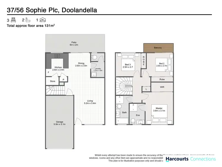 Floorplan of Homely townhouse listing, 37/56 Sophie Place, Doolandella QLD 4077
