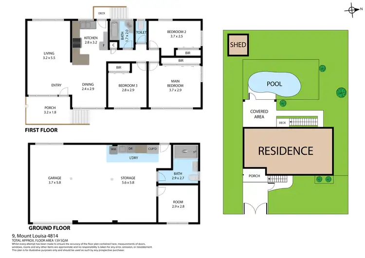 Floorplan of Homely house listing, 9 Mount Louisa Drive, Mount Louisa QLD 4814