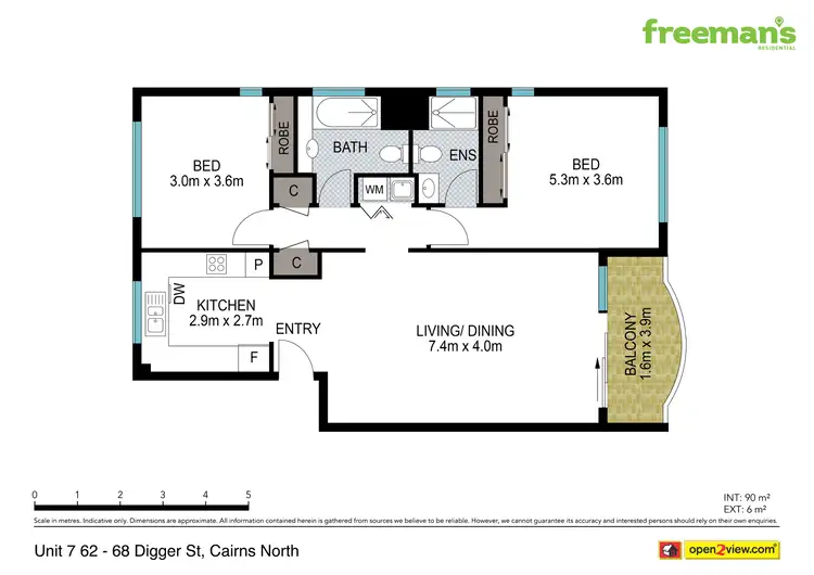 Floorplan of Homely unit listing, 7/62-68 Digger Street, Cairns North QLD 4870