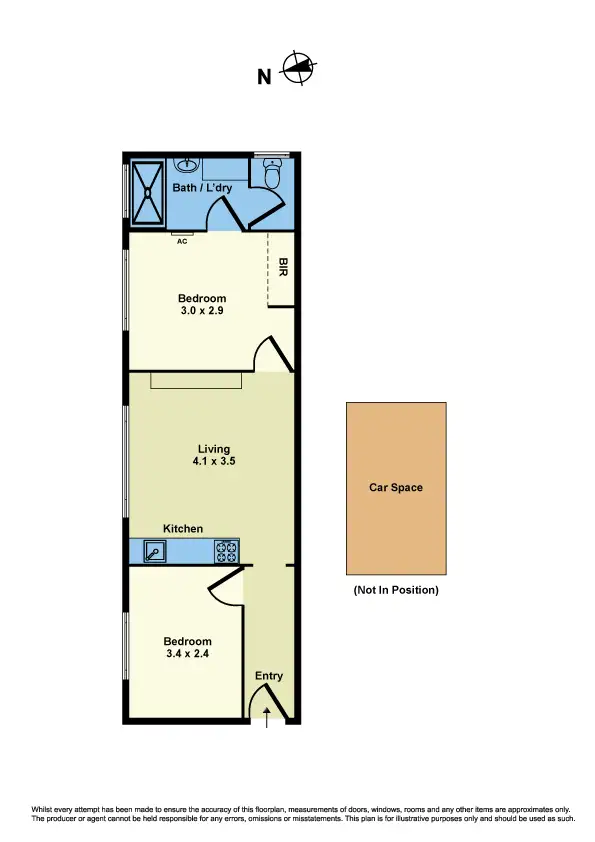 Floorplan of Homely apartment listing, 4/31 Edgar Street, Kingsville VIC 3012