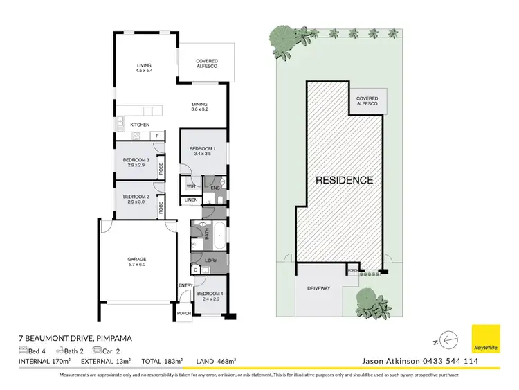 Floorplan of Homely house listing, 7 Beaumont Drive, Pimpama QLD 4209