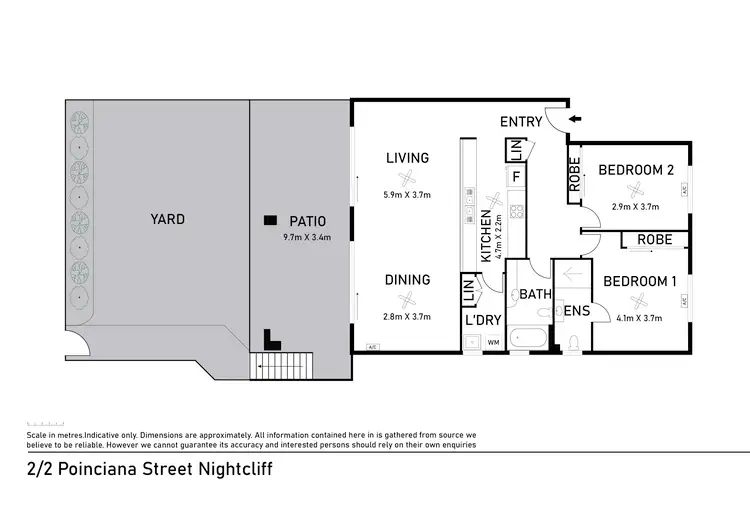 Floorplan of Homely unit listing, 2/2 Poinciana Street, Nightcliff NT 810