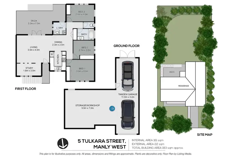 Floorplan of Homely house listing, 5 Tulkara Street, Manly West QLD 4179