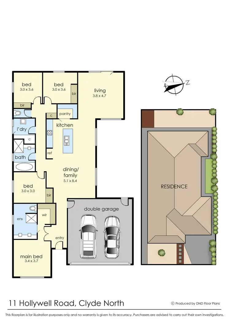 Floorplan of Homely house listing, 11 Hollywell Road, Clyde North VIC 3978